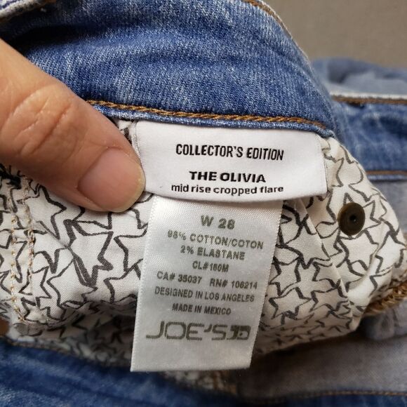 Joe's Jeans Collector's Edition The Olivia mid rise Cropped Flare size 28 - Picture 7 of 15
